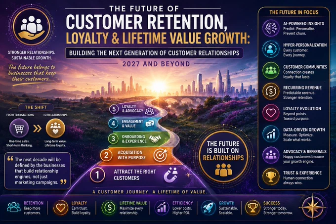 Explore the future of customer retention, loyalty, AI, personalization, and lifetime value growth for businesses beyond 2026.