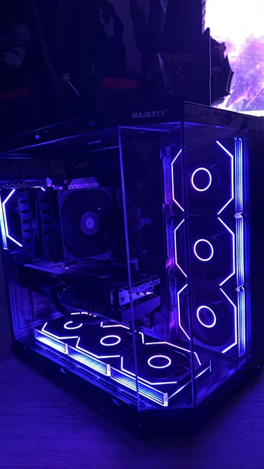 Ryzen 5 9600x
RTX 5070 Ti 16GB PNY OC 
Asus Rog Strix B650-A 
G.Skill 16GBx2 6kmhz c36
2TB XPG 
Thermalright PA Dual Tower 
Majesty 1000w Gold 3.1 
Majesty Mid Mavera