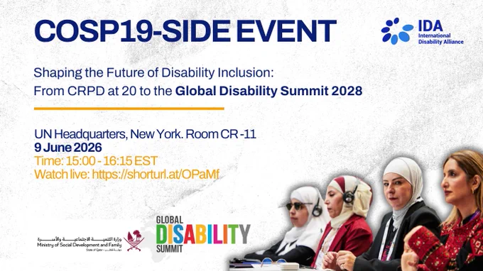 COSP19 Side event Shaping the future of disability inclusion: From CRPD at 20 to the Global Disability Summit 2028
