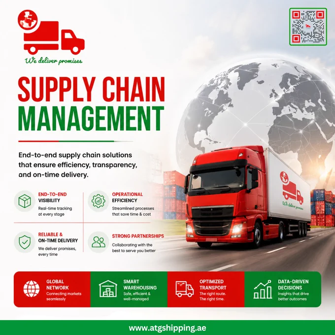 TG Shipping supply chain management with red truck
