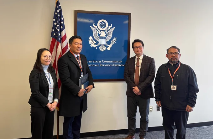 Dr Sasa & Father David Michael meeting with the U.S. Commission on International Religious Freedom