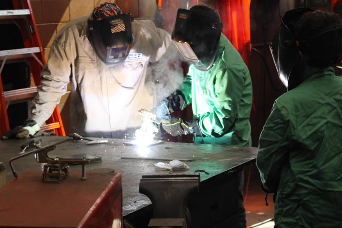 Students participate at CTE Camp.