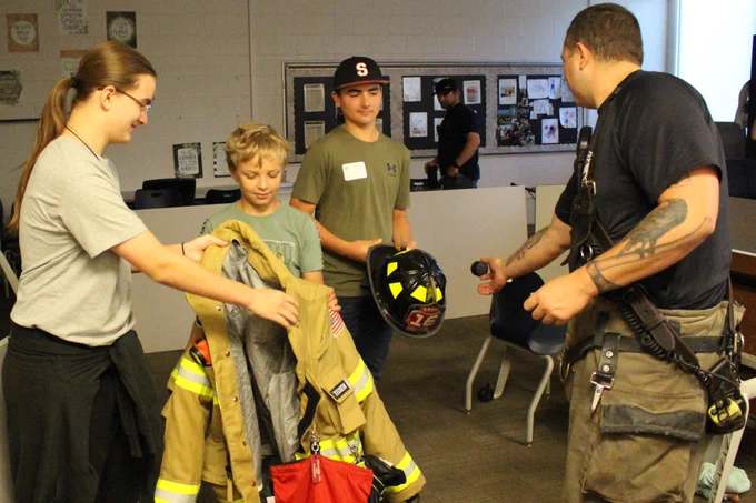 Students participate at CTE Camp.