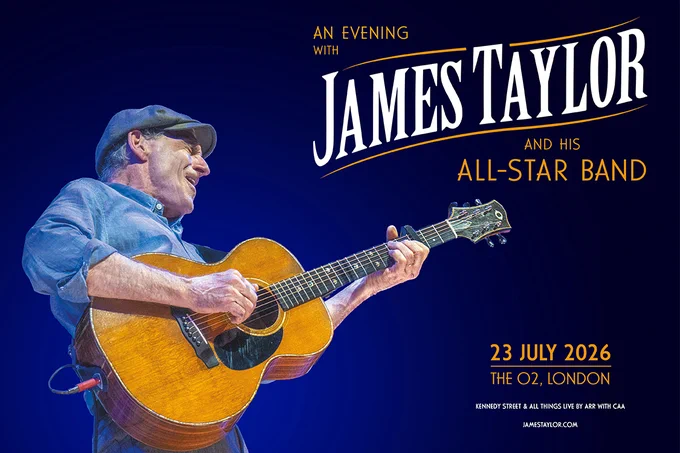 Artwork for James Taylor's show at The O2