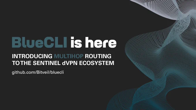 Introducing BlueCLI: the first Sentinel dVPN client enabling multihop routing.