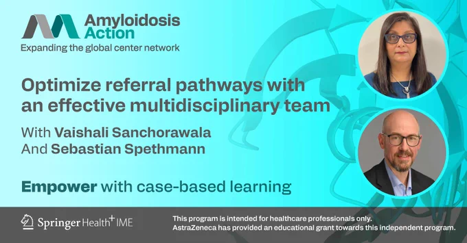 Led by Dr. Vaishali Sanchorawala and Prof. Sebastian Spethmann, our free, interactive case files provide practical insights into building a sustainable MDT amyloidosis care framework, from streamlining care coordination to reducing diagnostic delays.