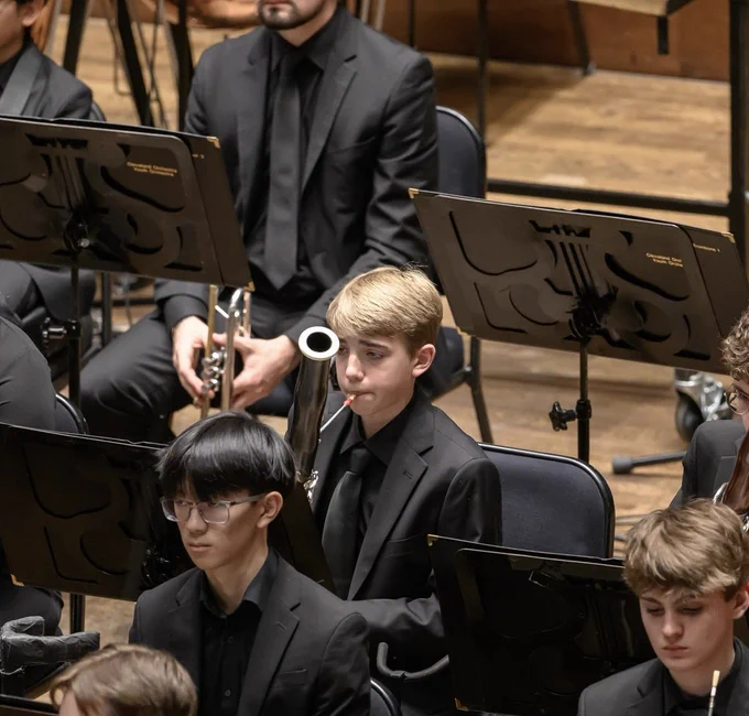 Anton Bekeny plays the bassoon in the cleveland orchestra youth orchestra