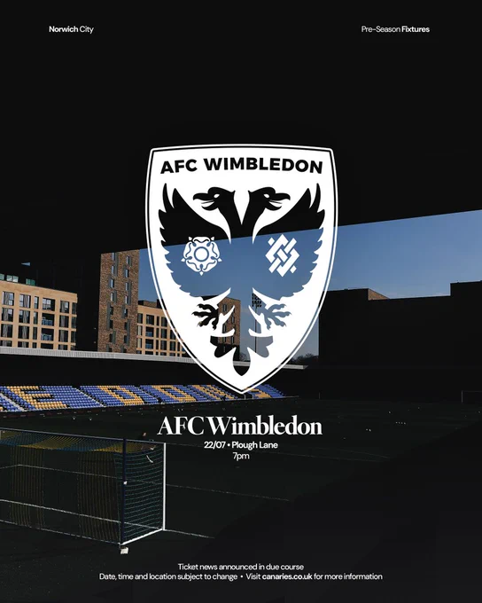 A general view of AFC Wimbledon's Plough Lane, with details of the kick-off time (July 22, 7pm), and confirmation that ticket news will be available in due course.