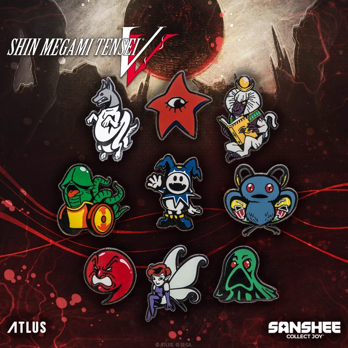 New Shin Megami Tensei V blind box pins