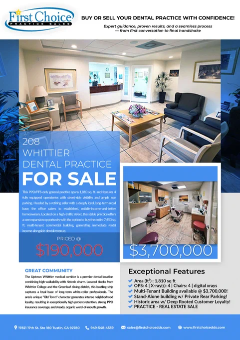 208 Whittier - Los Angeles Dental Practice for Sale