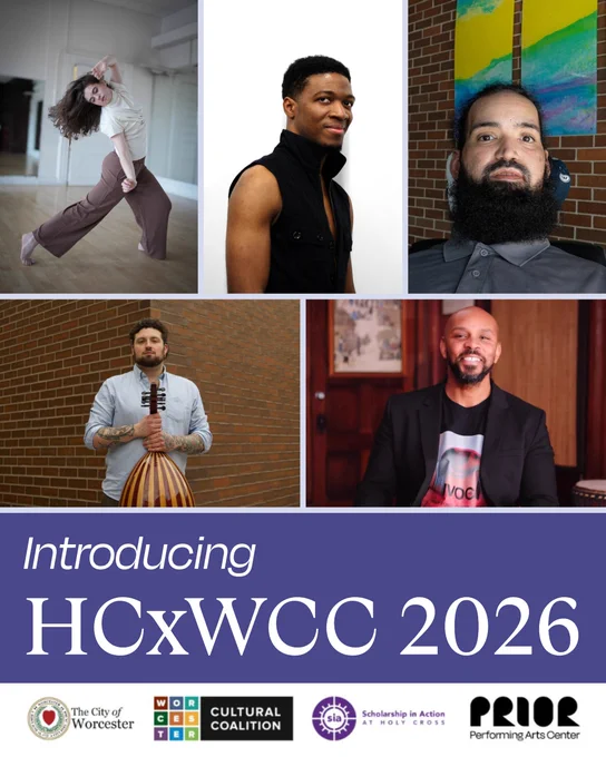 Graphic including photos of the local artists that have been selected for HCxWCC's 2026 summer creative residencies. Text included in the graphic says:

Introducing HCxWCC 2026