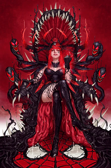 Queen in Black #3
- InHyuk Lee Mary Jane Watson Variant
• Release Date: Aug 12, 2026
• FOC: Jul 13, 2026
- https://www.instagram.com/p/DZIZg6OiUEl
- https://www.artstation.com/artwork/3ER8om