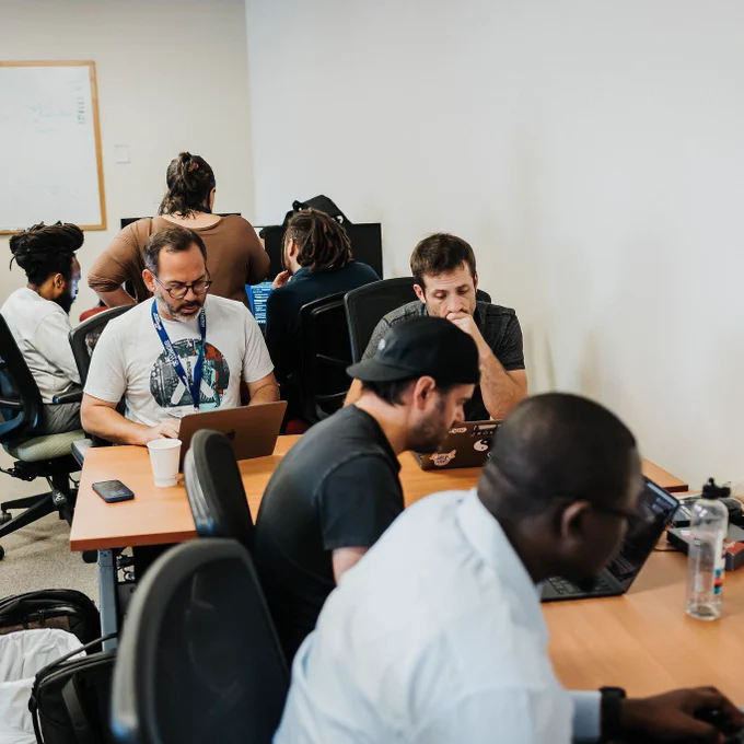 Contributors at DjangoCon US 2025 sprints
