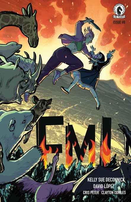 Variant cover of FML issue #8, illustrated by David López