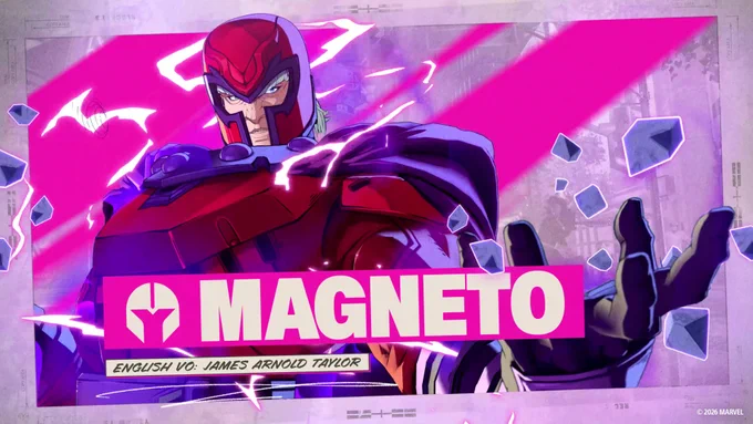A close-up of Magneto during his intro scene.