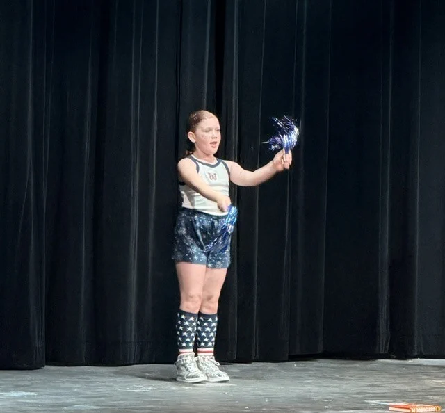 BAMS students dance for the, "One Last Lip Sync" night. 