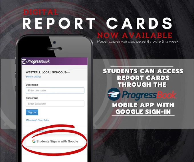 Digital Report Cards Now Available