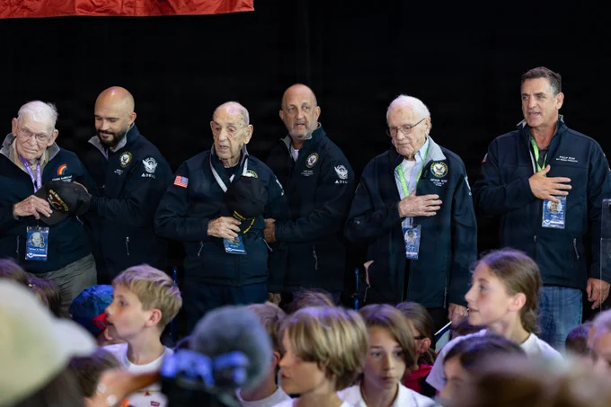 World War II veterans arrived at Deauville-Normandy Airport in France to attend D-Day 82nd anniversary events and pay tribute to those who served and sacrificed. \uD83D\uDCF8: Sgt. 1st Class Christopher Osburn