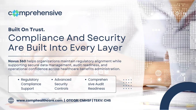 Comprehensive Healthcare promotes Novus 360, emphasizing compliance and security across every layer of healthcare benefits administration. The post highlights regulatory compliance support, advanced security controls, and audit readiness to help organizations manage data securely and maintain operational confidence.
