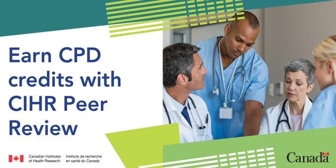 Earn CPD credits with CIHR peer review
