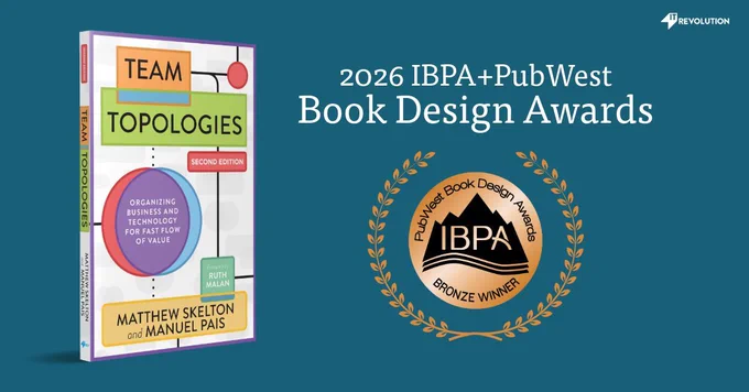 The cover of the book and the award graphic.