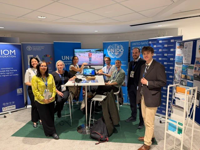 UN Team members, including UNIDO, UNESCO, OHCHR and UNEP