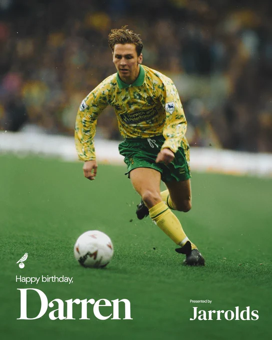 A graphic celebrating the birthday of former City player, Darren Eadie