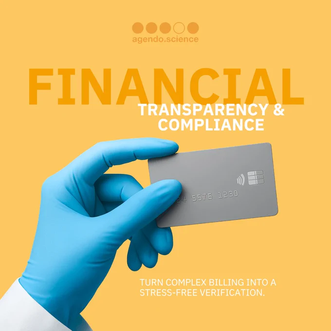 Effortless financial transparency and compliance are not a dream.
Turn complex multi-source billing into a quick, stress-free verification process with agendo.sciencein your core facilities, technology platforms or shared labs.
Ensure auditable cost recovery and full transparency for all stakeholders.
Let’s discuss your challenges and how agendo.science, an operations and management software for life science research institutes, universities, and research labs, can help address them.
https://www.agendoscience.com/
