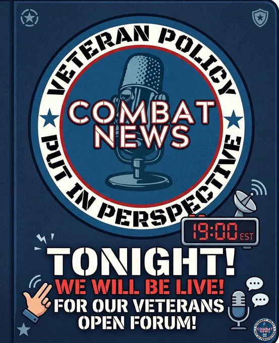 Combat News is the Premier Source for Veteran Focused Reporting, Policy Breakdowns and Real World Impact Analysis. Built by Veterans, We Deliver Clarity Where Others Deliver Noise - Covering the Decisions, Systems and Stories that Directly Affect Veteran Life After Service.
