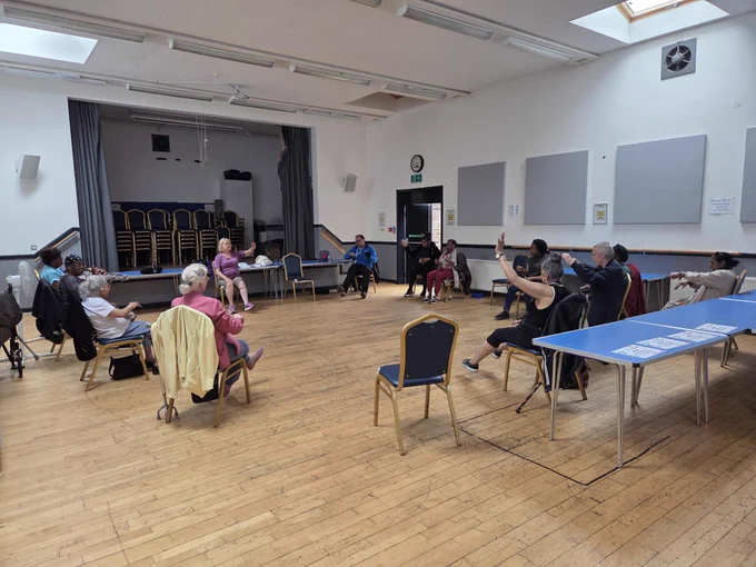 We see two beautiful and colourful photographs. One photo shows our "Keep Fit" exercise from this morning. A second visual image captures some of our attendees enjoying yesterday's lunch. We are grateful to volunteers, members, and staff for their relentless support, commitment, and passion. Happy Volunteers' Week 2026! 