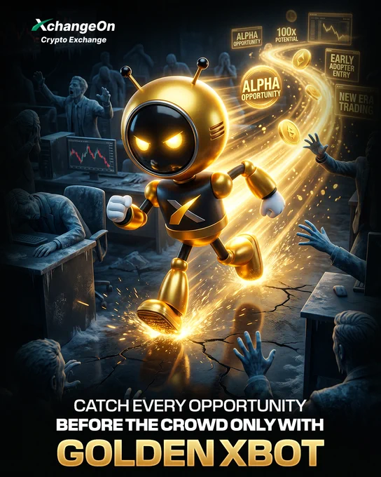 The crowd reacts late. You don’t have to.

Catch every opportunity before it moves 
before it trends, before it pumps, before it’s gone.

Only with Golden XBot by XchangeOn.
Smarter entries. Faster signals. Sharper decisions.

Activate your subscription today.🫵

#XchangeOn #GoldenXBot #SpotTrading #Crypto #CryptoExchange