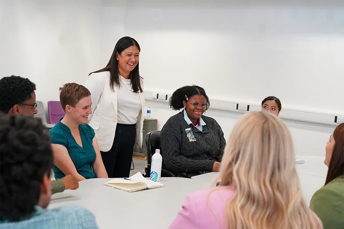 Secretary of State with members of the youth advisory group