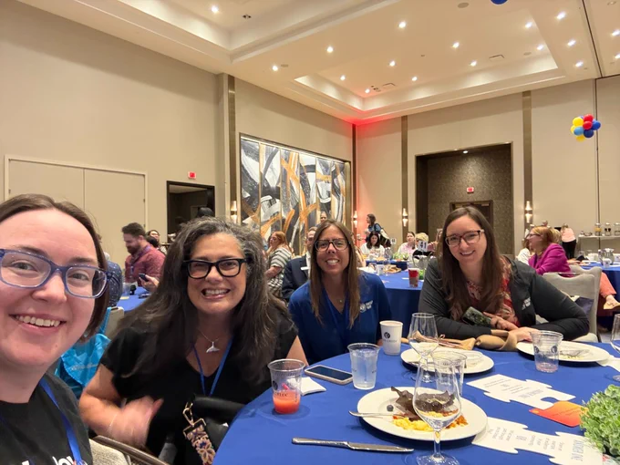 Lauren engaging with United Way colleagues.