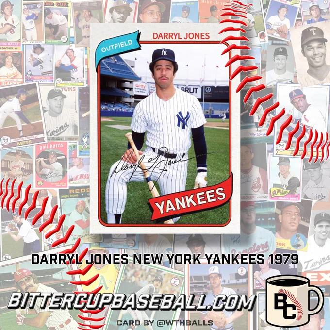 Forgotten Yankee Alert: Darryl Jones, 5th-round pick out of Westminster College, finally got his MLB shot with the 1979 New York @Yankees at age 28. #RepBX