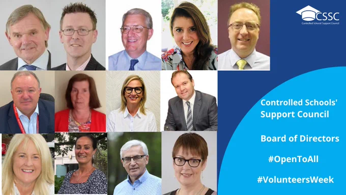 Photots of CSSC's Board of Directors thanking everyone for their dedication to the controlled sector #VolunteersWeek