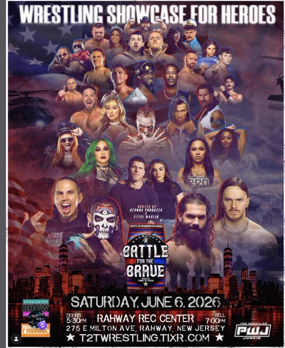 Every match helps support T2T's mission of providing mortgage-free homes, smart homes for injured veterans, and combating veteran homelessness.

🎟️ Limited tickets remain:
T2Twrestling.tixr.com
