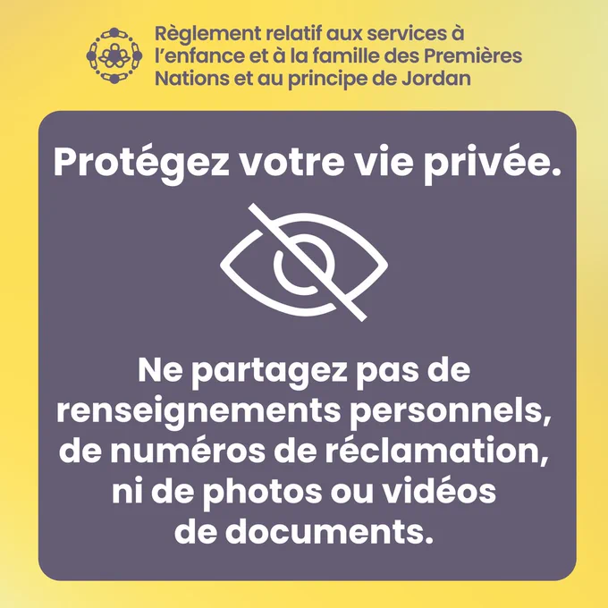 Protégez votre vie privée. Ne partagez pas de renseignements personnels, de numéros de réclamation, ni de photos ou vidéos de documents