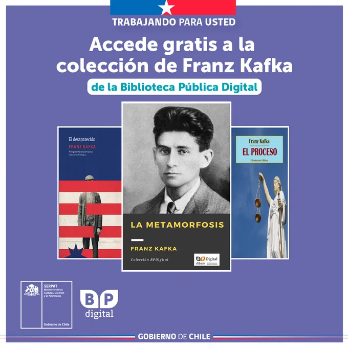 Accede gratis a la colección de Franz Kafka de la Biblioteca Pública Digital.