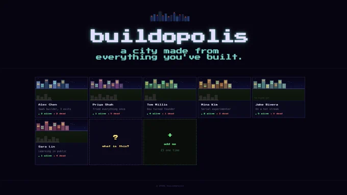 the landing page of my new project