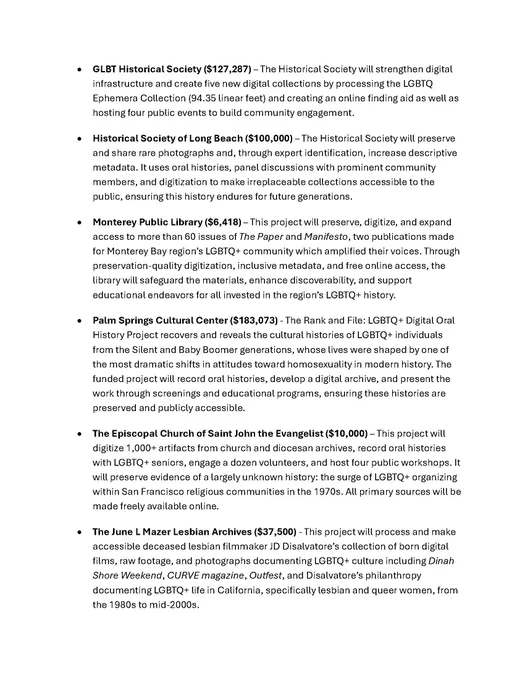 Page two of the Press release