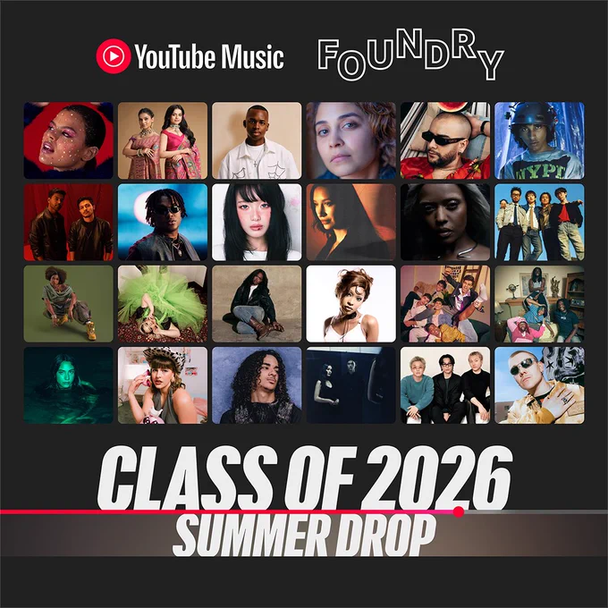 YouTube Music Foundry Class of 2026