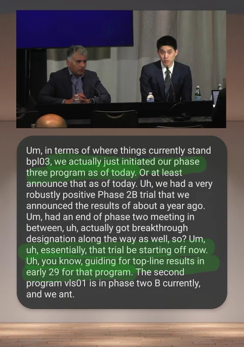 "In terms of where things currently stand with BPL-003, we actually just initiated our phase 3 program as of today. Or at least we announced that as of today." — Srinivas Rao, CEO of AtaiBeckley at Jefferies 2026