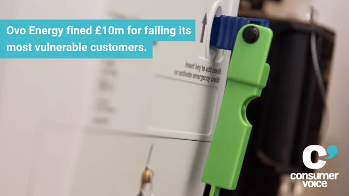 Ovo Energy fined £10m for failing its most vulnerable customers.