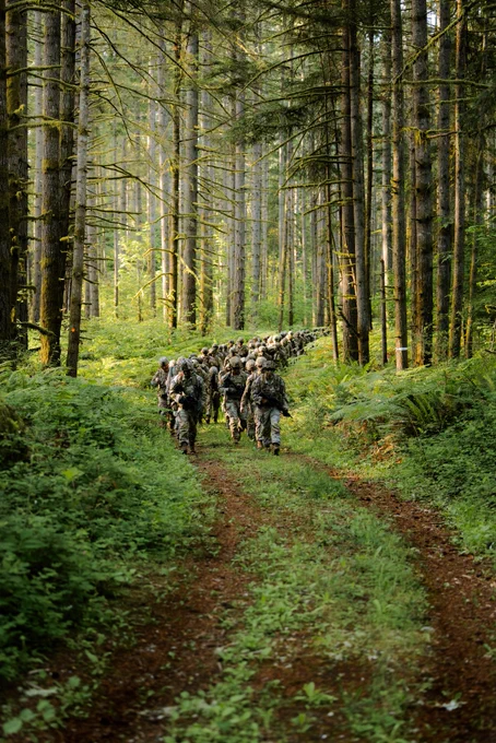 Before the day got moving, 1-2 SBCT, 7th Infantry Division was already under load across Joint Base Lewis-McChord.