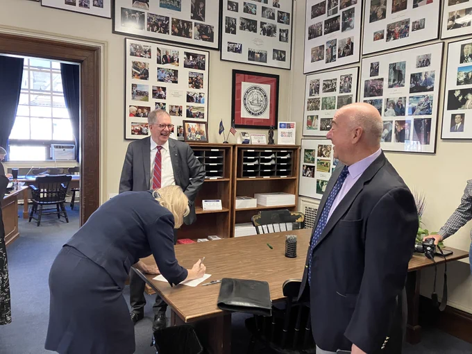 Candidates file for office in the Secretary of State's Office. 