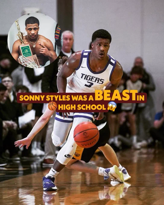 Photo of Sonny Styles playing basketball.