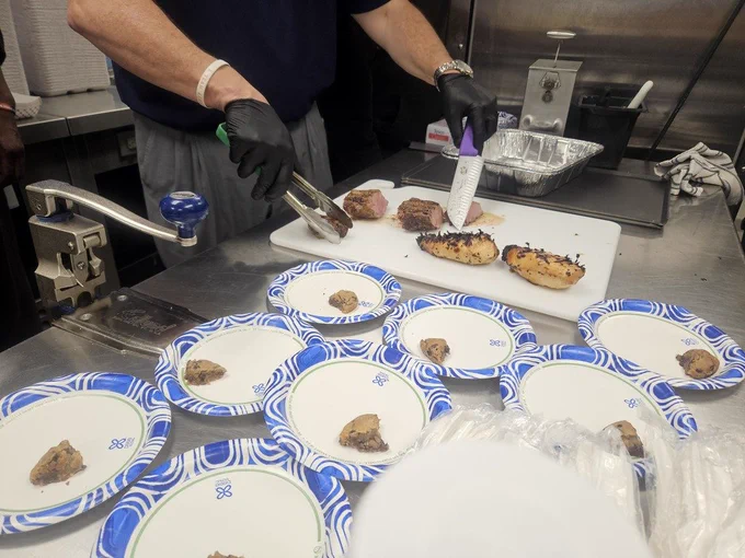 Photo:  SFLA culinary students learning to use the Rational oven