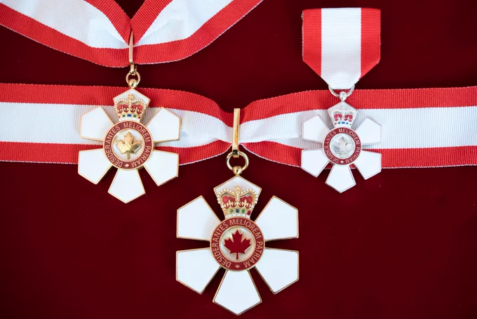 The Order of Canada medal