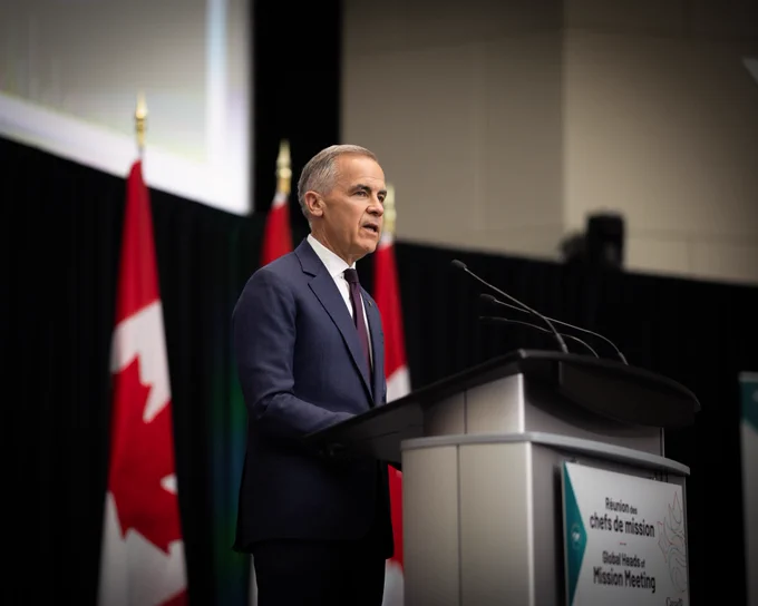 Prime Minister Carney speaks with the Heads of Canada’s missions in Ottawa, Ontario.