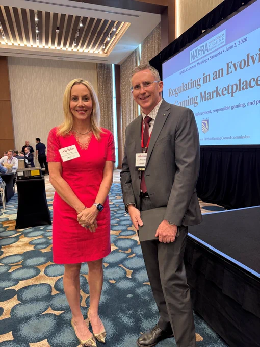 FGCC Chair Julie Brown with MAGRA President Jeremy Locke.
